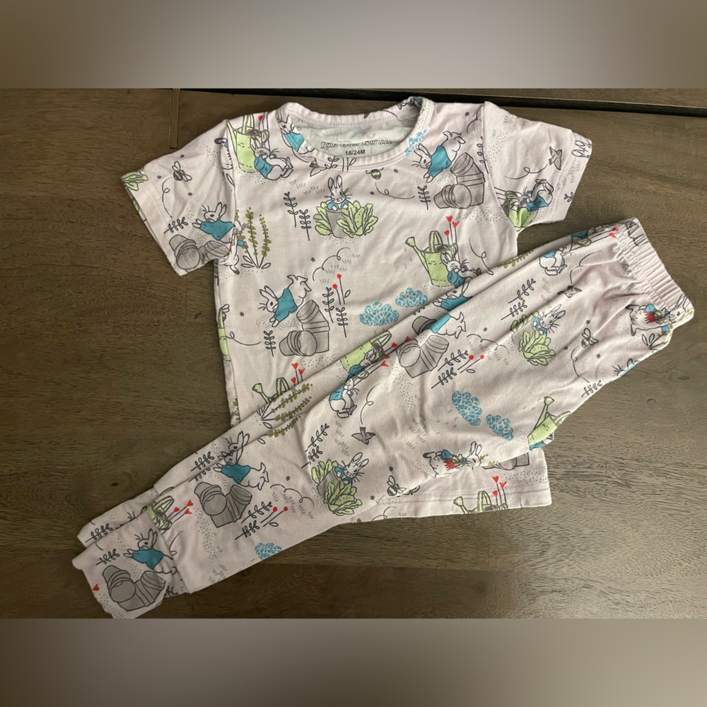 Little Bird Bamboo Mr. McGregor's Garden 2 Piece Pajamas | Peter Rabbit